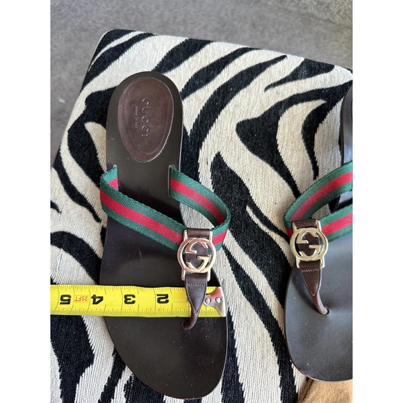 Gucci low kitten heel sandals, size 7, comes with dust bag - Picture 9 of 12